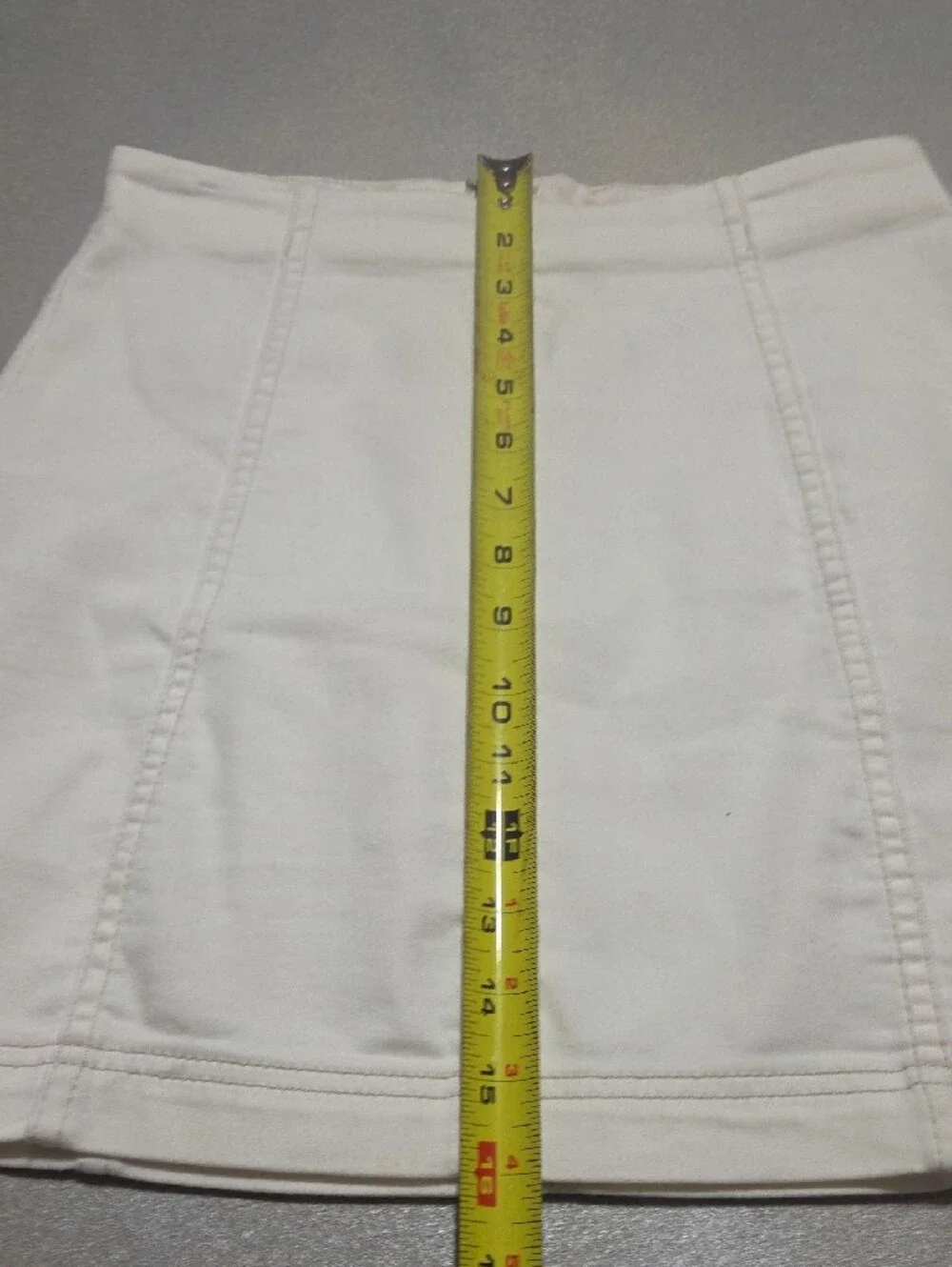 Free People Off-White Paneled A-Line Mini Skirt